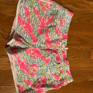 Lilly Pulitzer lobster pattern shorts - kids size XL (12-14). Pull on waist.